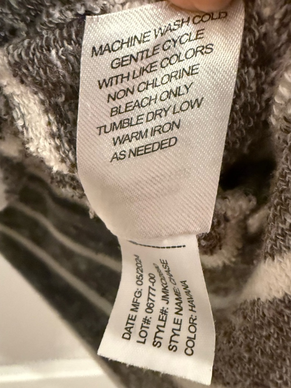 Johnnie-O Chase Full Zip Stripe Hoodie in Havana Coastal Casual Grey Lounge XXL - Picture 4 of 8
